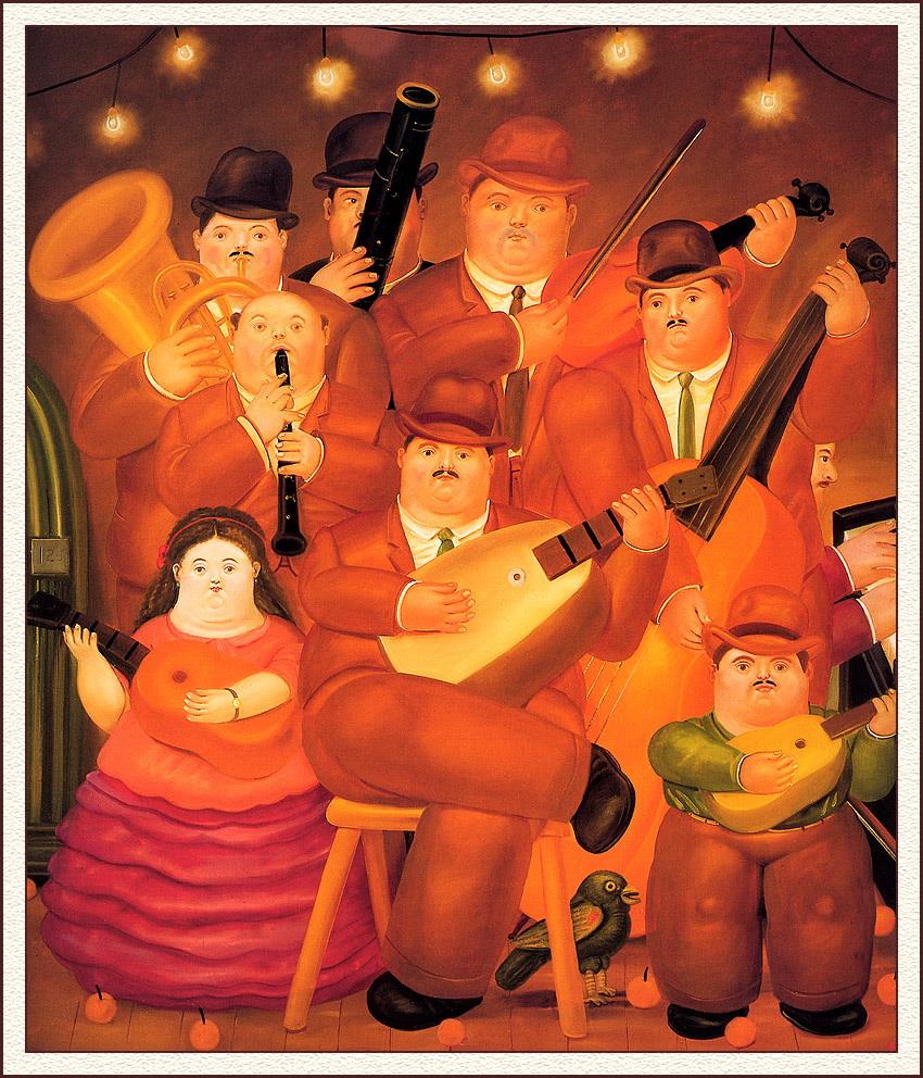 The Musicians 2 Fernando Botero Oil Paintings